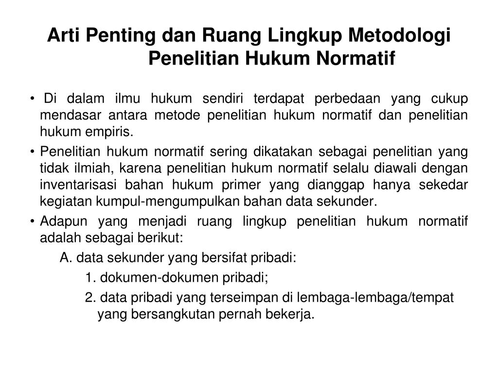 PPT METODOLOGI PENELITIAN HUKUM PowerPoint Presentation 