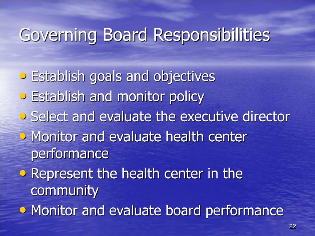 Ppt Governing Board Responsibilities And Expectations Powerpoint