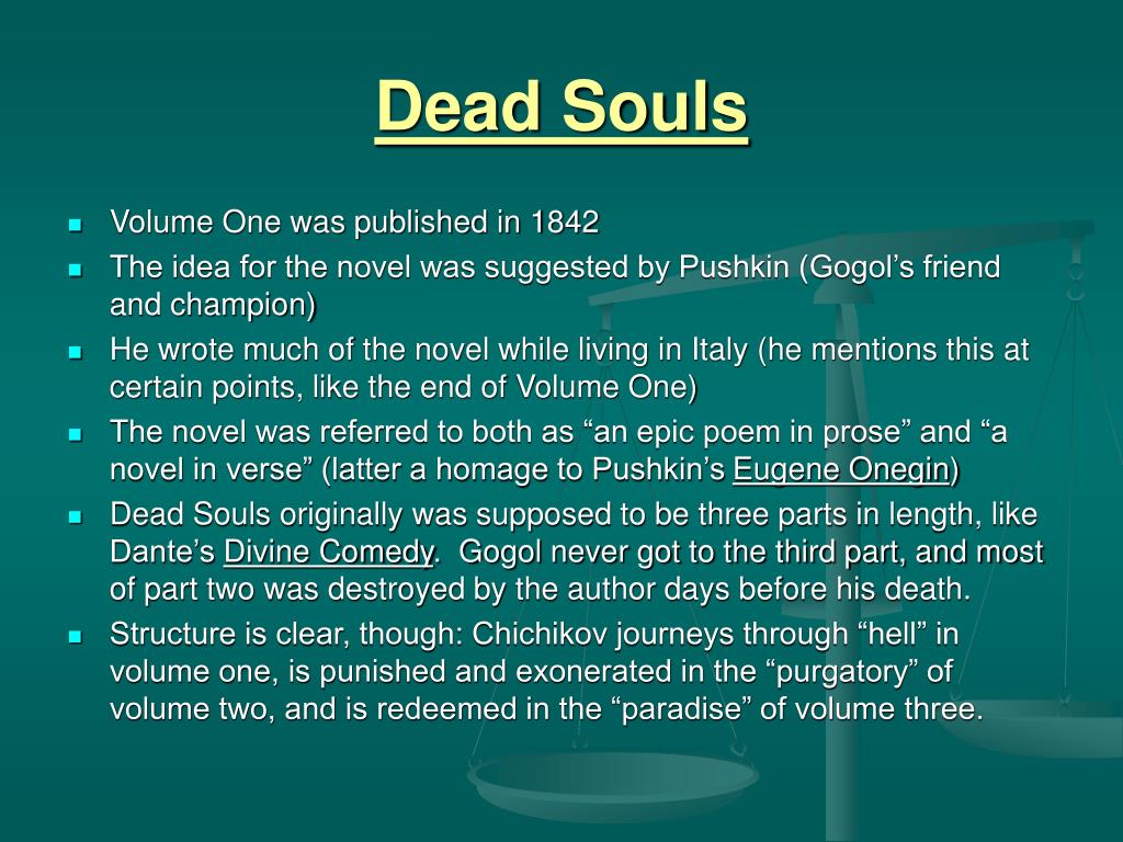 russian novel dead souls