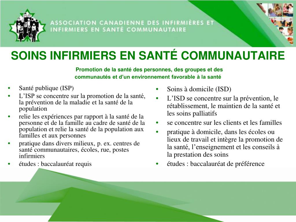 PPT - Normes canadiennes de pratique des soins infirmiers en santé communautaire (Normes des 