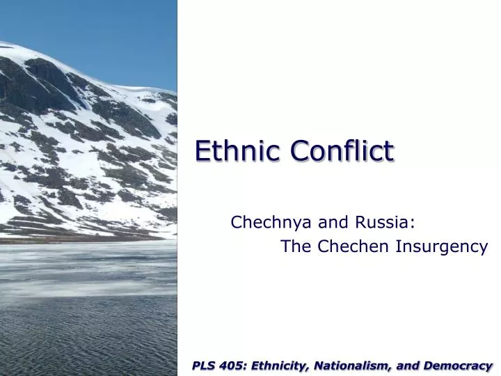 ethnic conflict n.