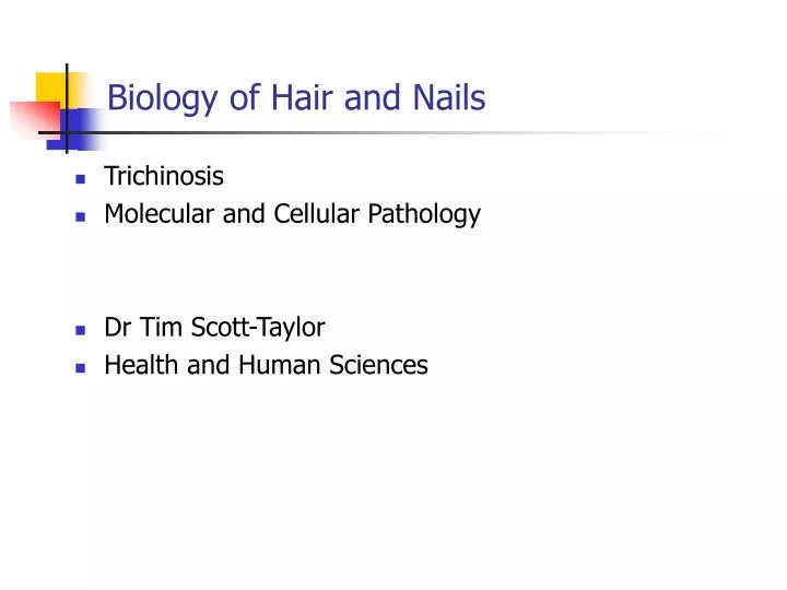 biology of hair and nails n.