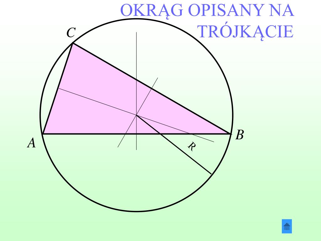 Okrag Opisany Na Trojkacie Rownobocznym PPT - TRÓJKĄT PowerPoint Presentation, free download - ID:3786583