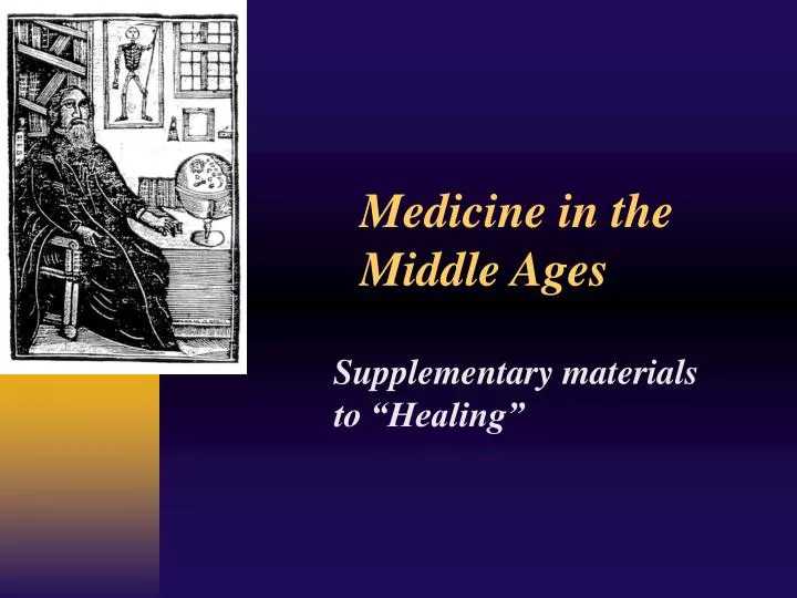 medicine in the middle ages n.