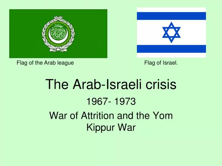 the arab israeli crisis n.
