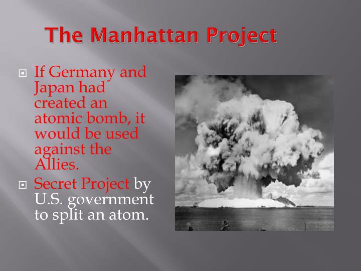 the history and creation of the atomic bomb The first atomic bomb -by july the manhattan project had yielded the world's first atomic bomb-the bomb was named gadget-it was detonated in a desert in new mexico in the first nuclear weapons test known as trinity-the bomb melted the sandy soil around the crater, creating a radioactive glassy crust. the history and creation of the atomic bomb The first atomic bomb -by july the manhattan project had yielded the world's first atomic bomb-the bomb was named gadget-it was detonated in a desert in new mexico in the first nuclear weapons test known as trinity-the bomb melted the sandy soil around the crater, creating a radioactive glassy crust.