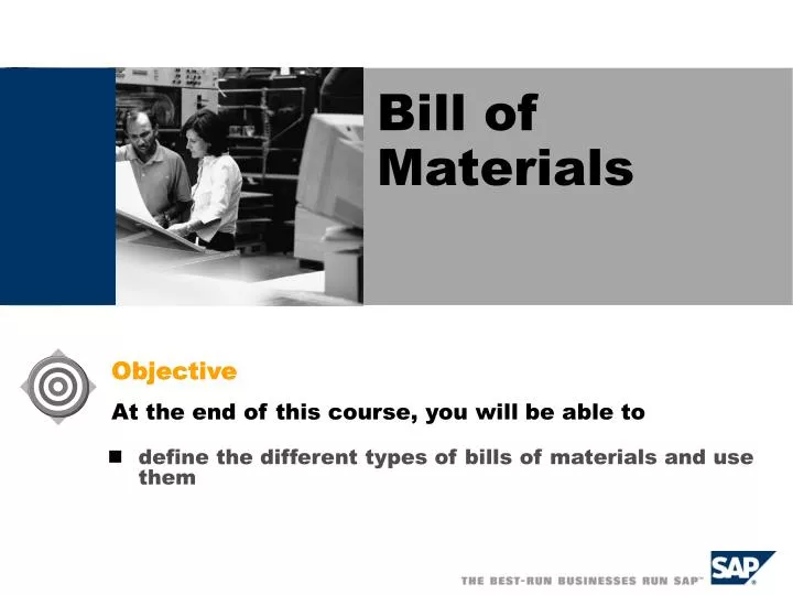 PPT - Bill of Materials PowerPoint Presentation, free download - ID:3789650