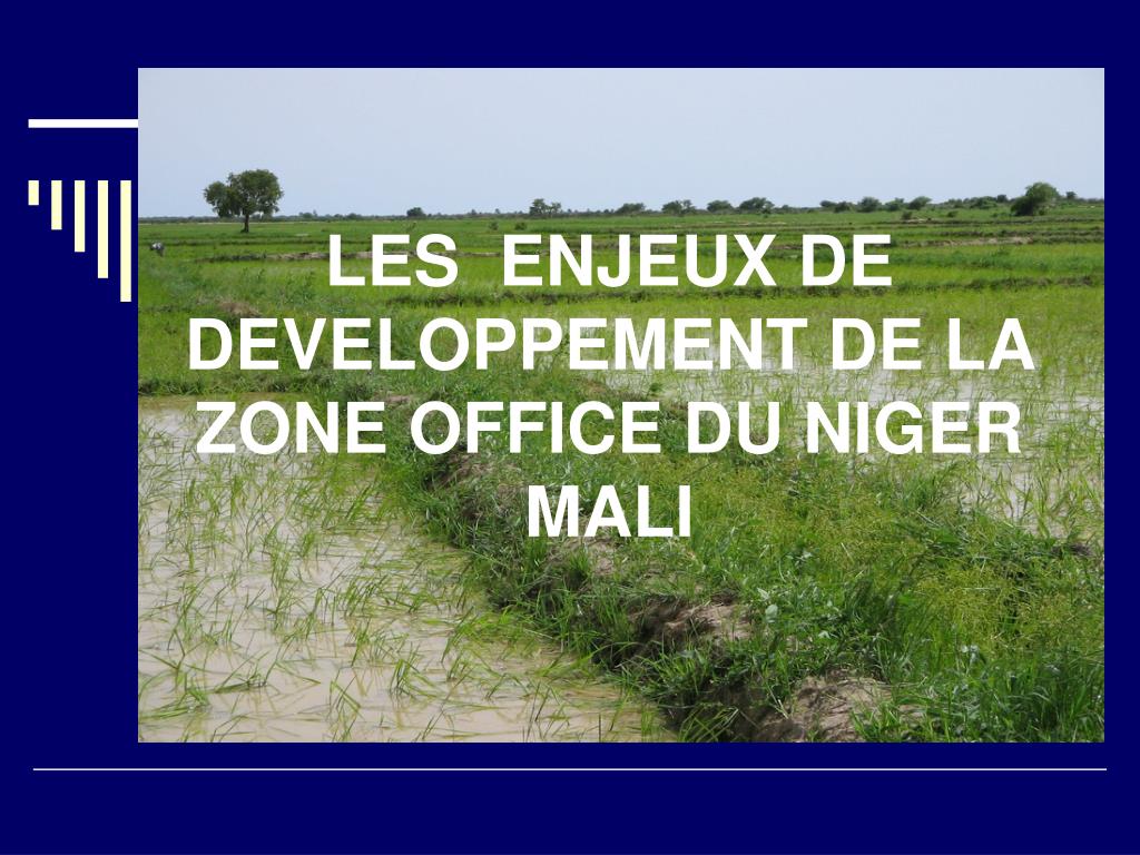 PPT - LES ENJEUX DE DEVELOPPEMENT DE LA ZONE OFFICE DU NIGER MALI  PowerPoint Presentation - ID:3790060