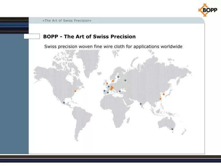 bopp the art of swiss precision swiss precision woven fine wire cloth for applications worldwide n.