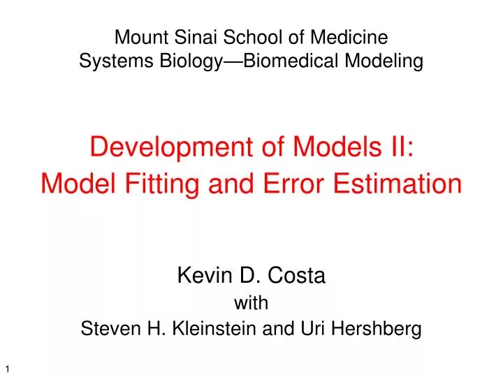 mount sinai school of medicine systems biology biomedical modeling n.
