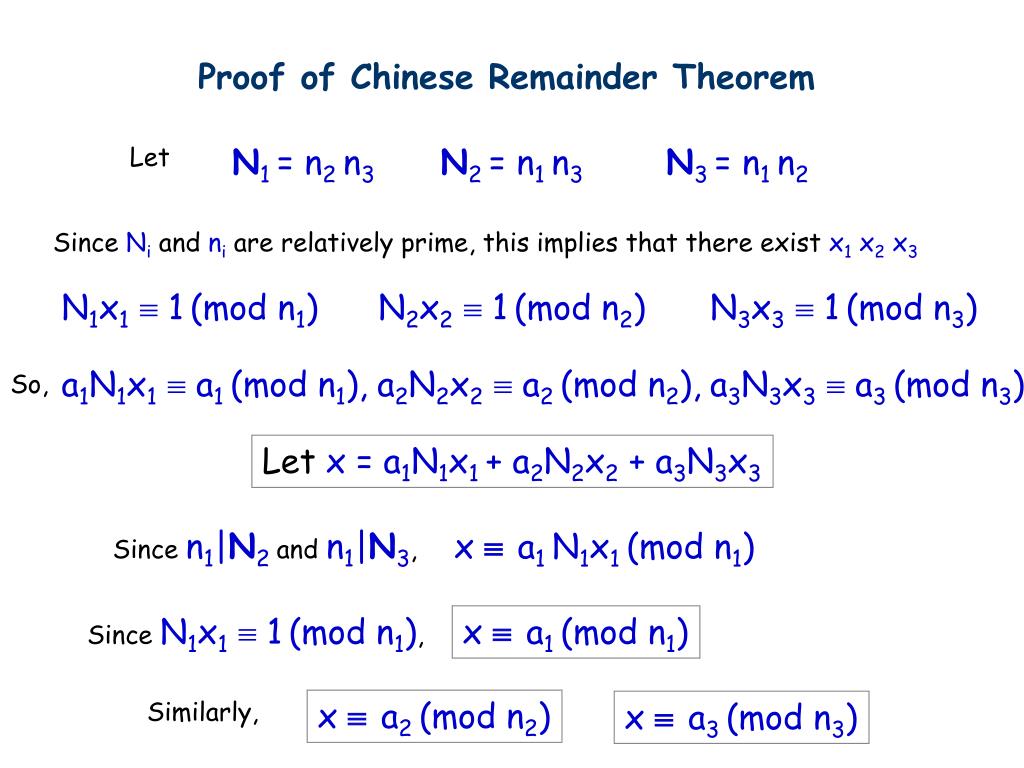 PPT - Chinese Remainder Theorem PowerPoint Presentation, free download ...