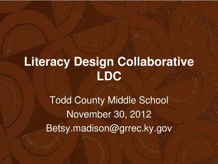 literacy design collaborative ldc n.
