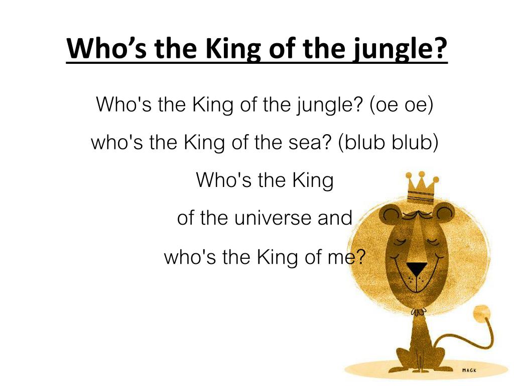 PPT - Who's The King of the Jungle PowerPoint Presentation, free download -  ID:3862785