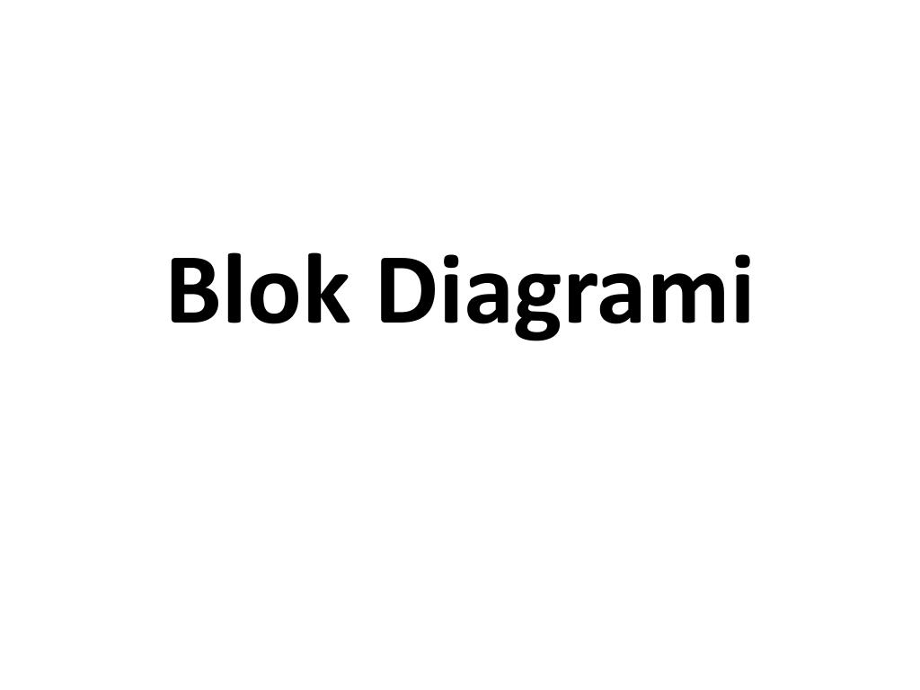 PPT - Blok Diagrami PowerPoint Presentation, free download - ID:3793747
