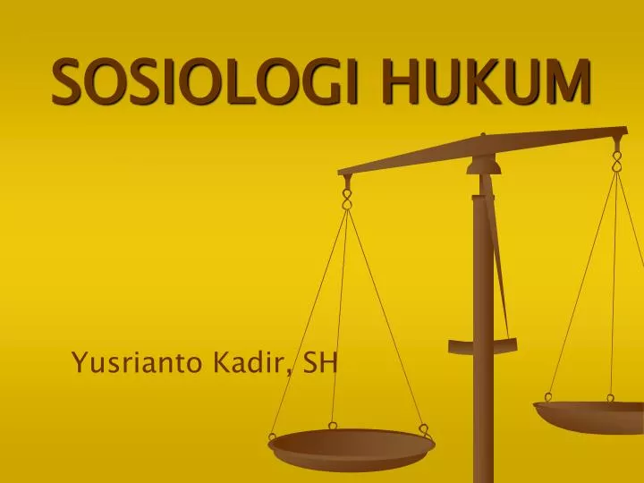 sosiologi hukum n.