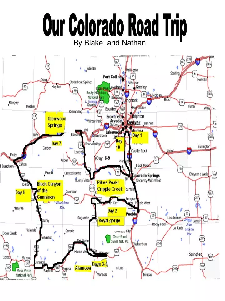PPT - Our Colorado Road Trip PowerPoint Presentation, free download
