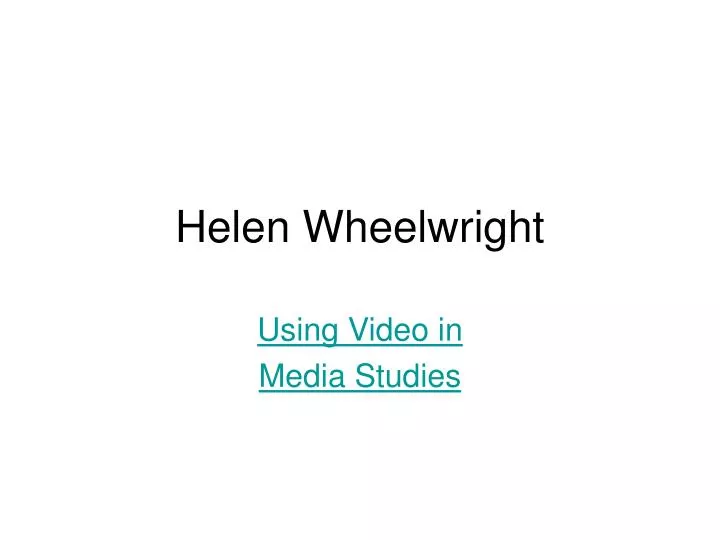helen wheelwright n.