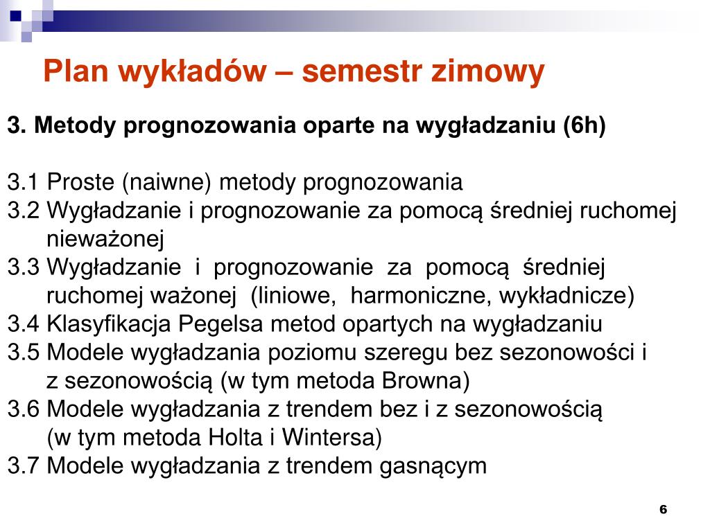 Prognozowanie I Symulacje Międzynarodowe Pdf PPT - Prognozowanie i symulacje (semestr zimowy) PowerPoint
