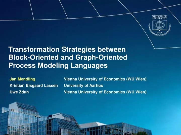 PPT - Transformation Strategies between Block-Oriented and Graph ...