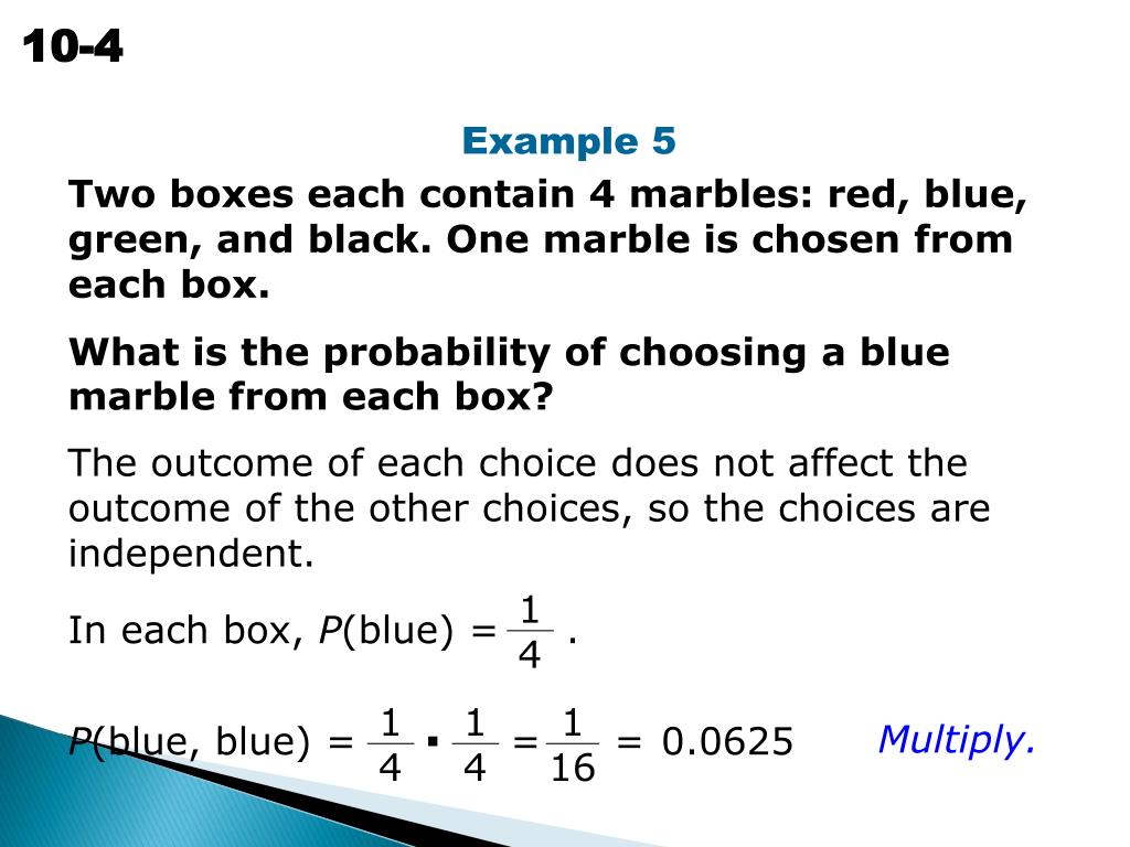 Solved container contains 6 blue marbles, 4 red marbles and