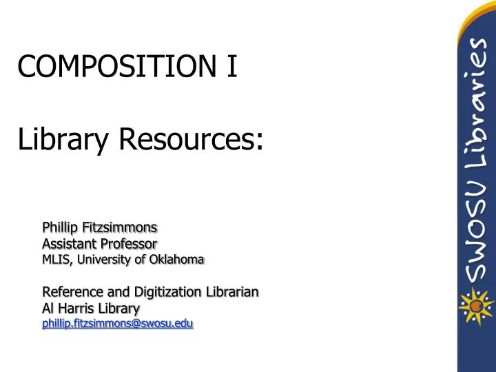 composition i library resources n.