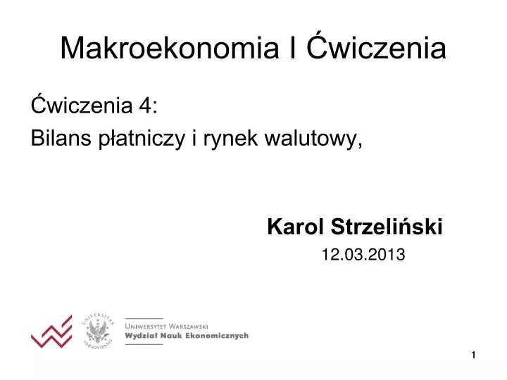 PPT - Makroekonomia I Ćwiczenia PowerPoint Presentation, Free Download ...