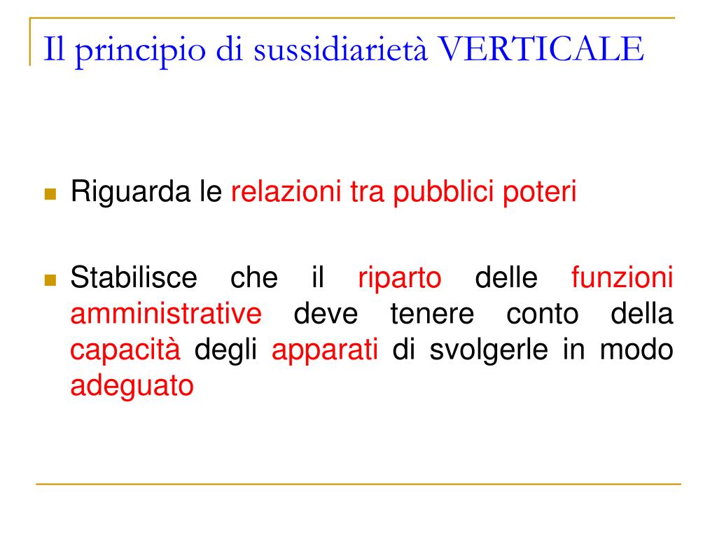 PPT - Fondamento normativo del principio di buon andamento PowerPoint