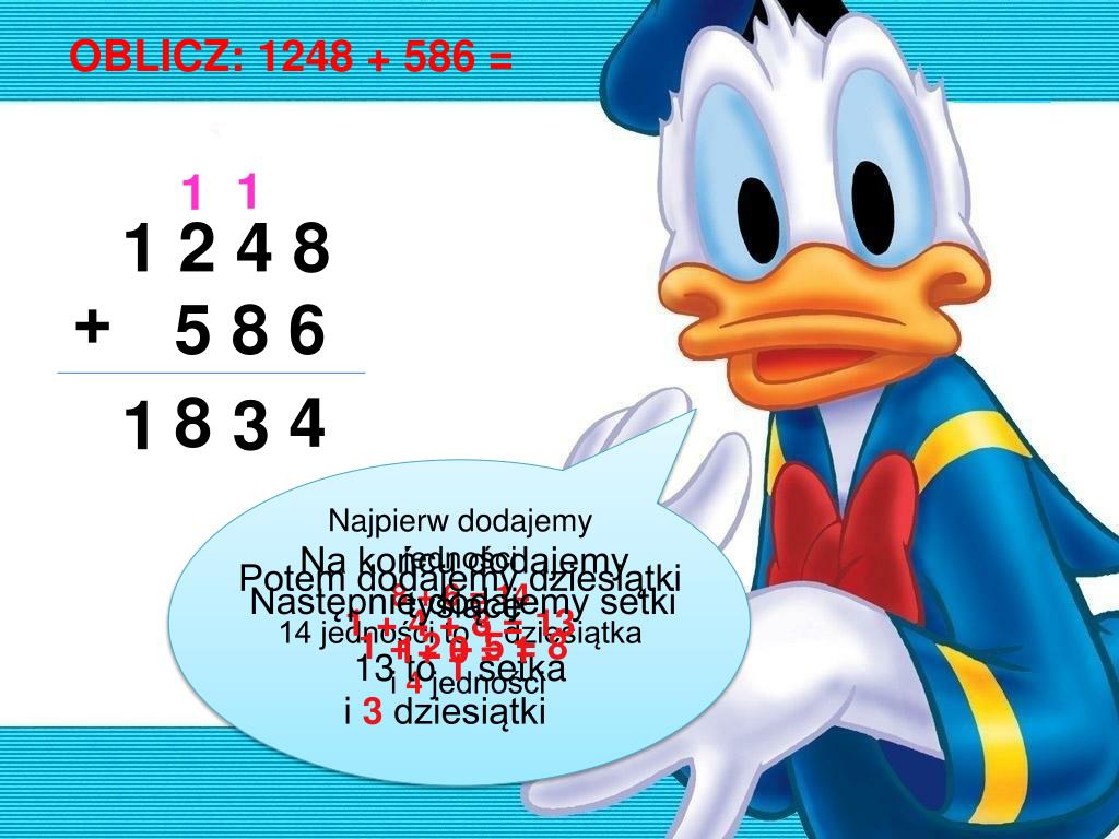 PPT - DZIAŁANIA NA LICZBACH NATURALNYCH PowerPoint Presentation, free