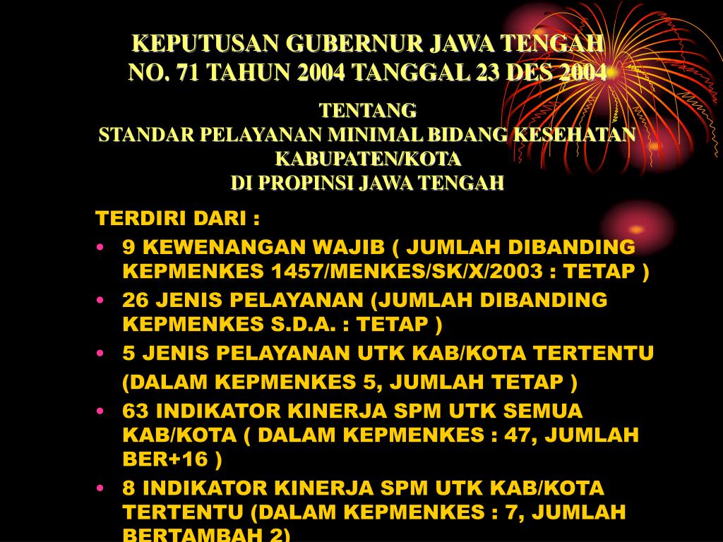 Ppt Standar Pelayanan Minimal Bidang Kesehatan Spm Bk