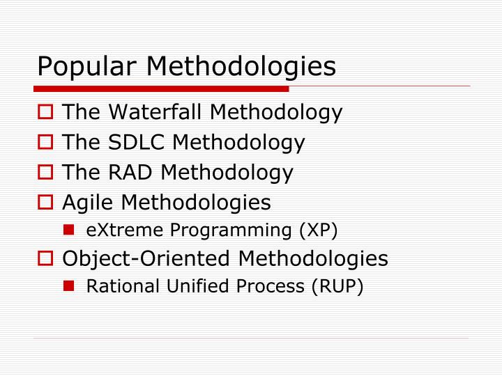 popular methodology popular methodology