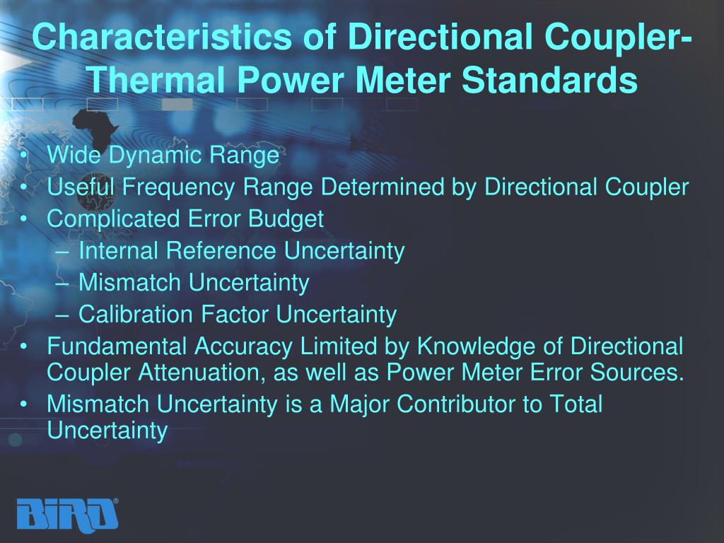 PPT - Precision Power Measurement Solutions from Bird PowerPoint  Presentation - ID:3798694