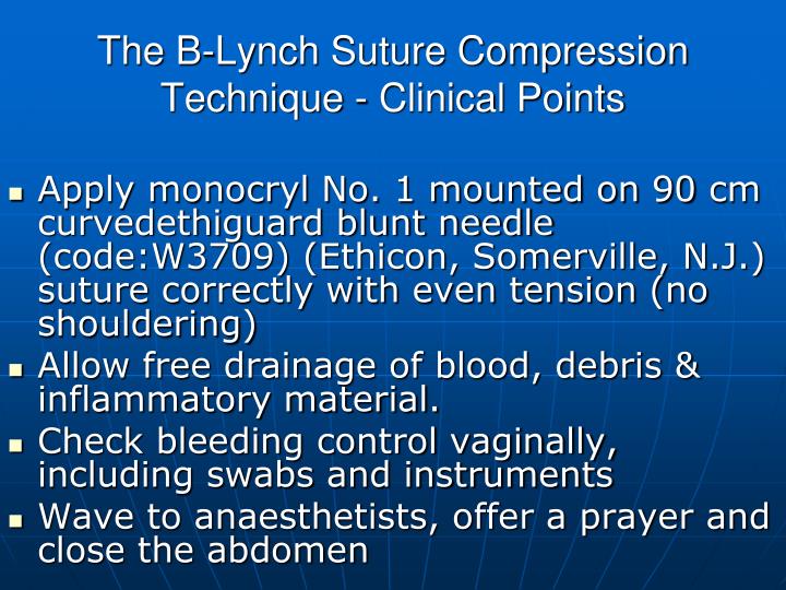 PPT - Surgical Management of Post Partum Haemorrhage PowerPoint ...