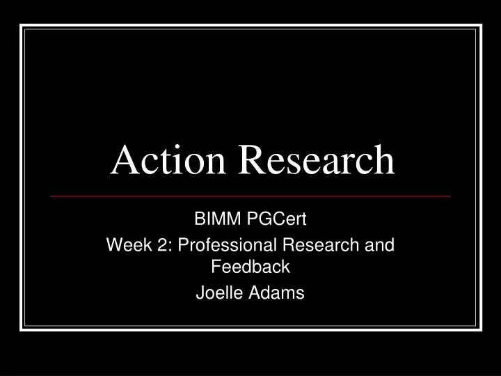 powerpoint presentation on action research