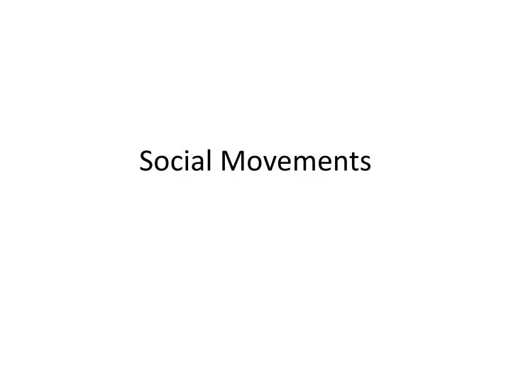 social movements n.