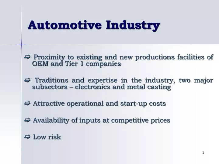 what is automotive industry