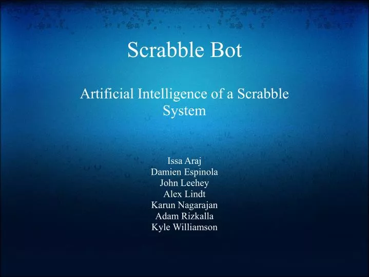 scrabble bot n.