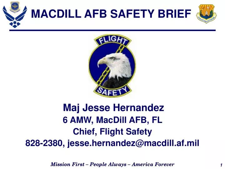 PPT MACDILL AFB SAFETY BRIEF PowerPoint Presentation, free download