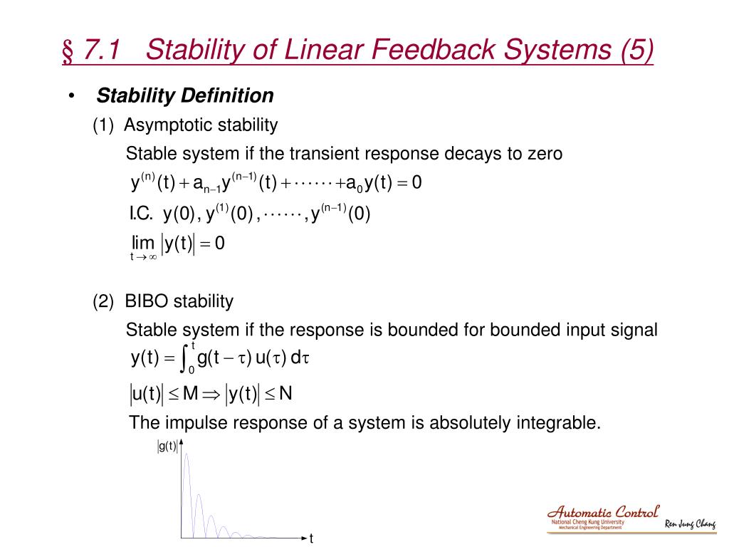PPT Chapter 7 Stability and SteadyState Error Analysis PowerPoint