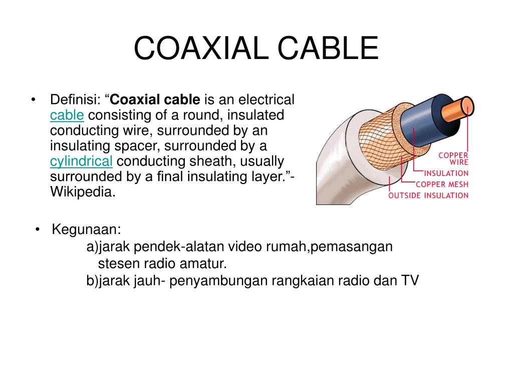PPT - COAXIAL CABLE PowerPoint Presentation, free download - ID:3801649