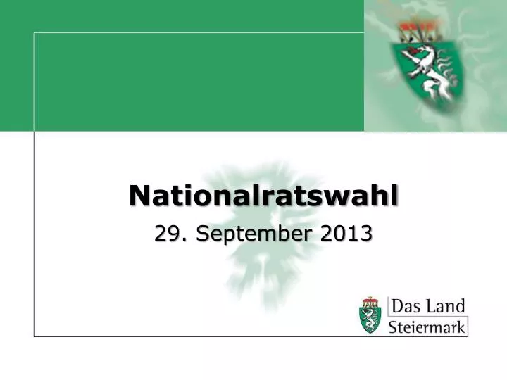 nationalratswahl 29 september 2013 n.