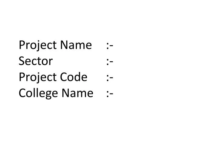 project name sector project code college name n.