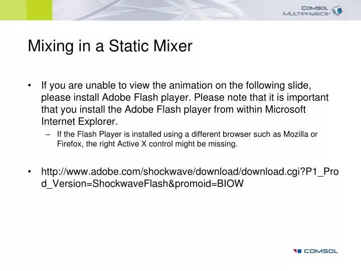 PPT - Mixing in a Static Mixer PowerPoint Presentation, free download -  ID:3803873