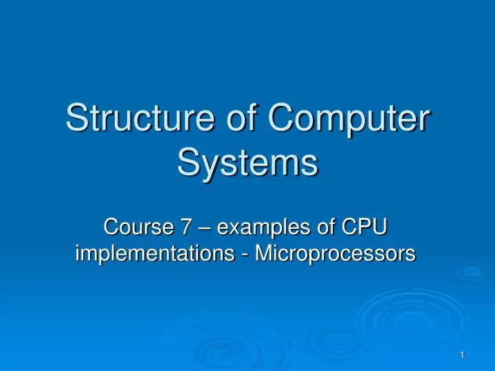 PPT - Structure of Computer Systems PowerPoint Presentation, free ...