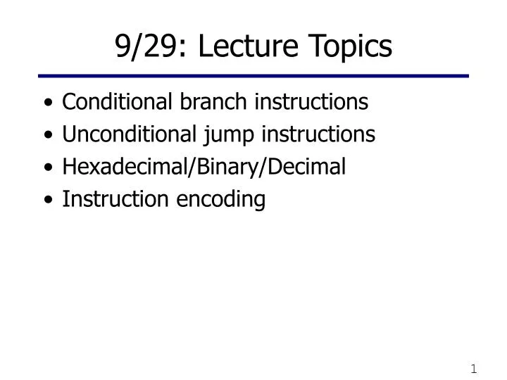 9 29 lecture topics n.