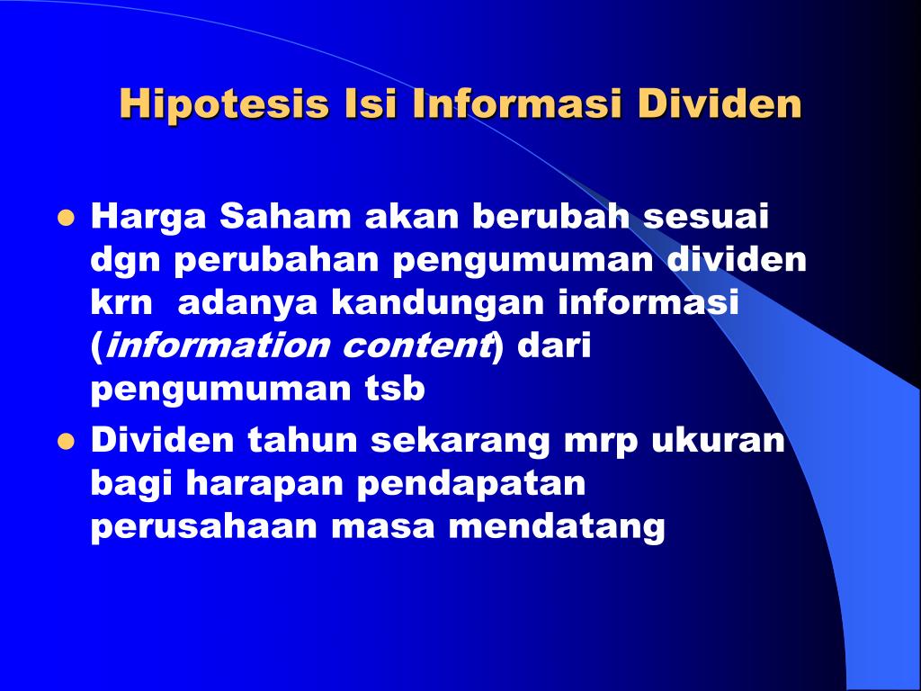 PPT - KEBIJAKAN DIVIDEN (DIVIDEND POLICY) PowerPoint Presentation, free