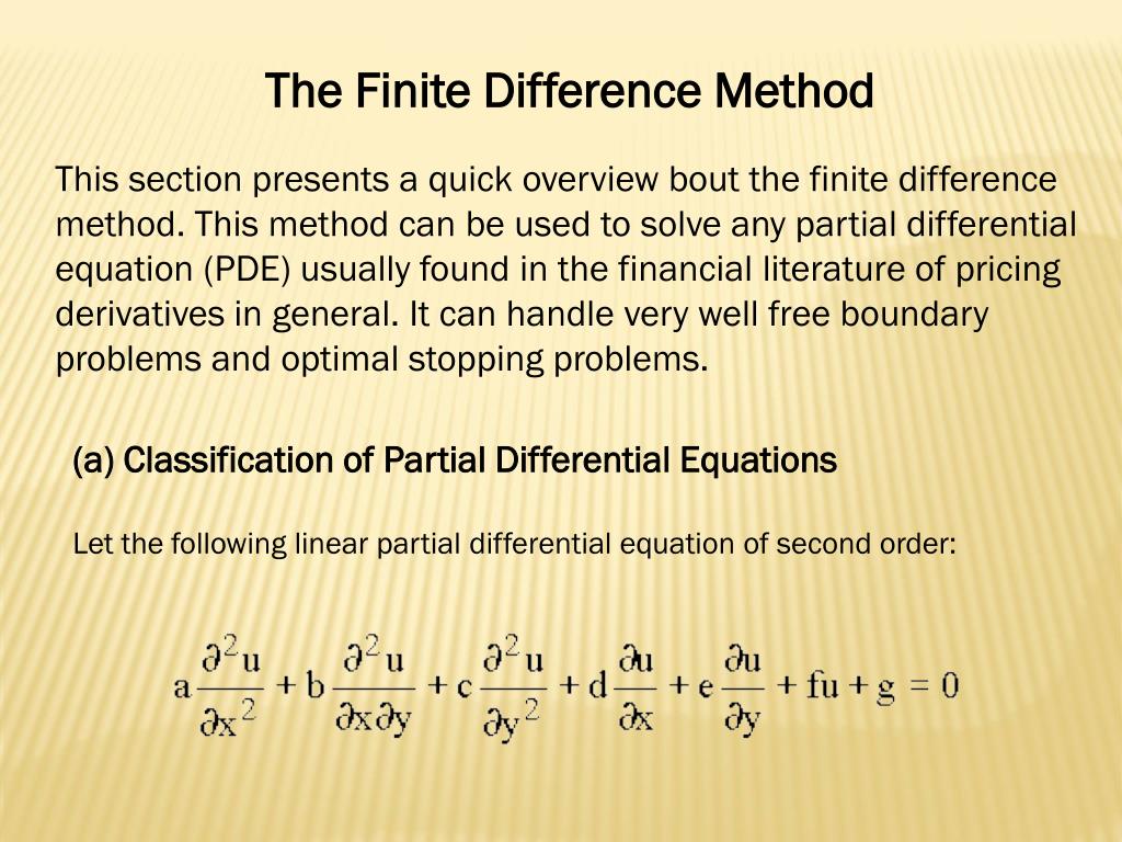 finite difference method research papers