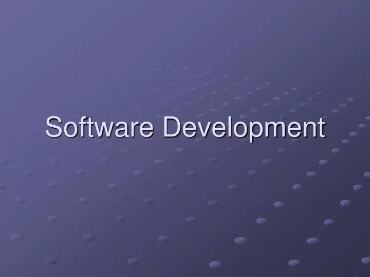 PPT - Software Development PowerPoint Presentation, free download - ID ...