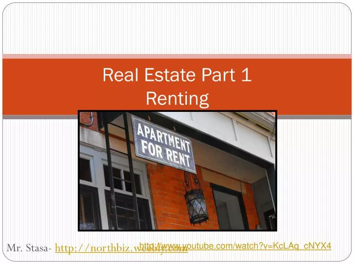 real estate part 1 renting n.