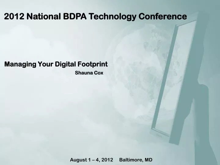 managing your digital footprint shauna cox n.