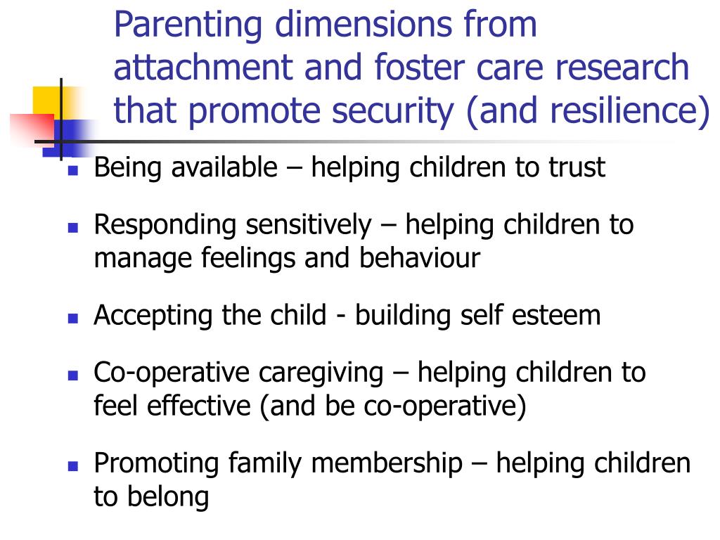 PPT - Providing a secure base for children in foster care PowerPoint ...